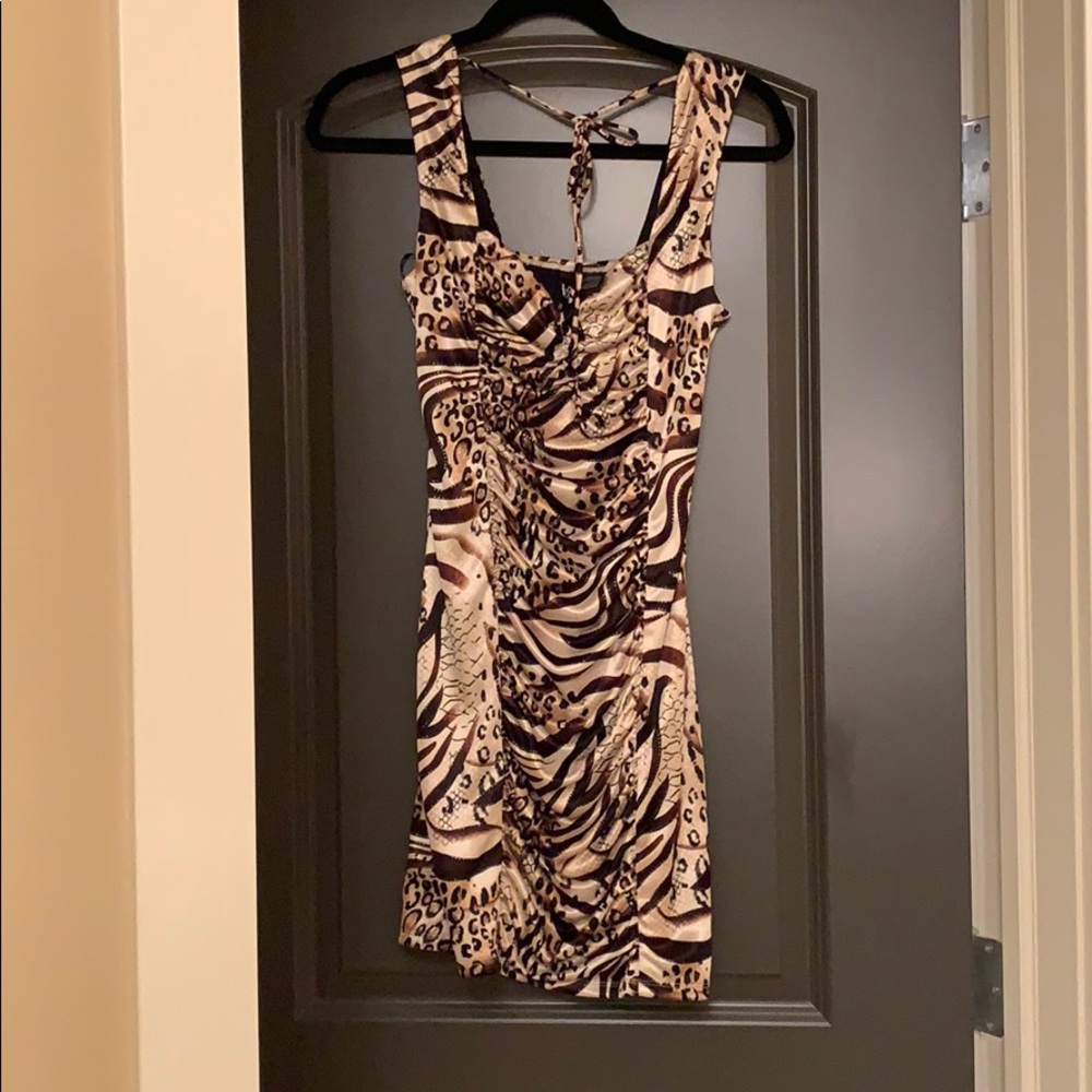Animal print party dress